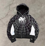 Spidey Society OG Black Zip - Up Hoodie For Men & Women– Urban Streetwear - Marvel Style | Wildbeast - wildbeast