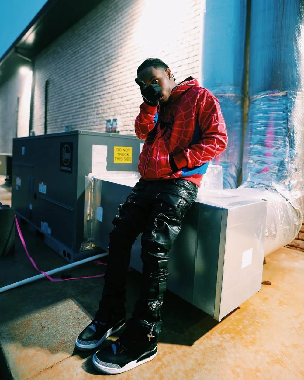 Spidey Society OG Red Zip - Up Jacket – Urban Streetwear with Superhero Swagger - wildbeast