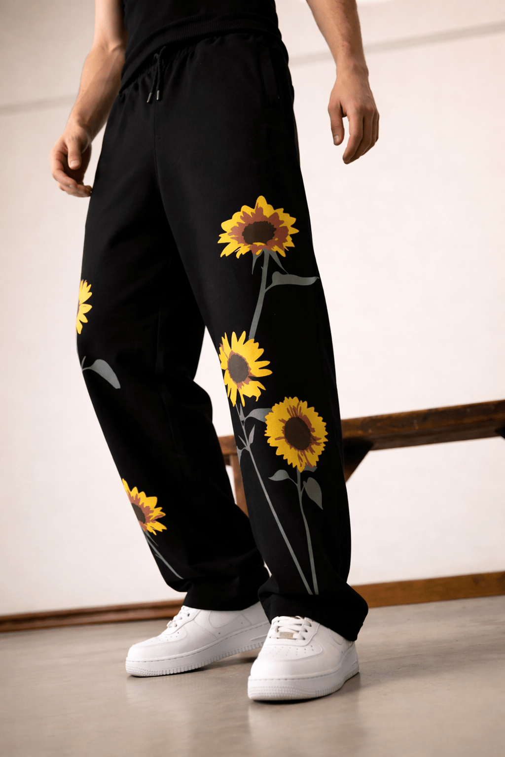 Sunflower Oversized Baggy Pants - XOVRA.IN