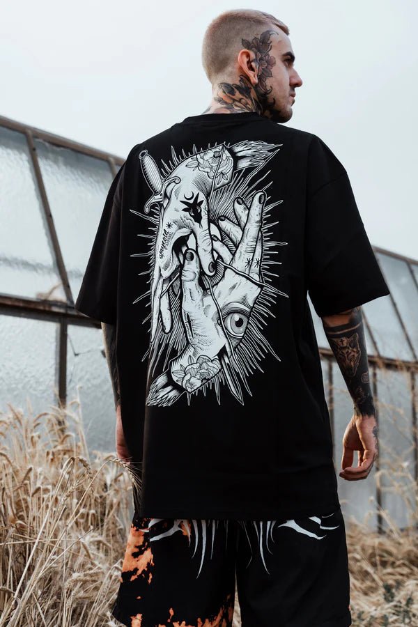 Think Twice Black Oversized - XOVRA.IN