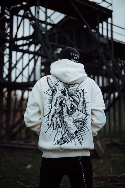 Think Twice Graphic Oversized Hoodie – Relaxed Fit Unisex Streetwear by Wildbeast® - wildbeast