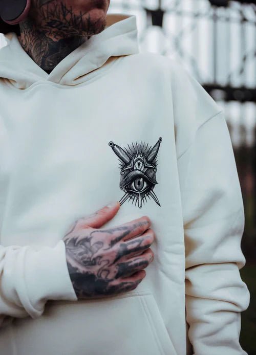 Think Twice Graphic Oversized Hoodie – Relaxed Fit Unisex Streetwear by Wildbeast® - wildbeast