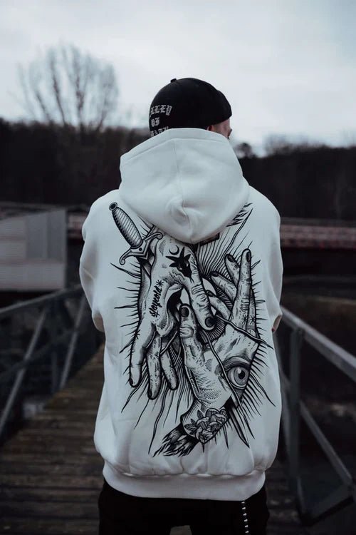 Think Twice Graphic Oversized Hoodie – Relaxed Fit Unisex Streetwear by Wildbeast® - wildbeast