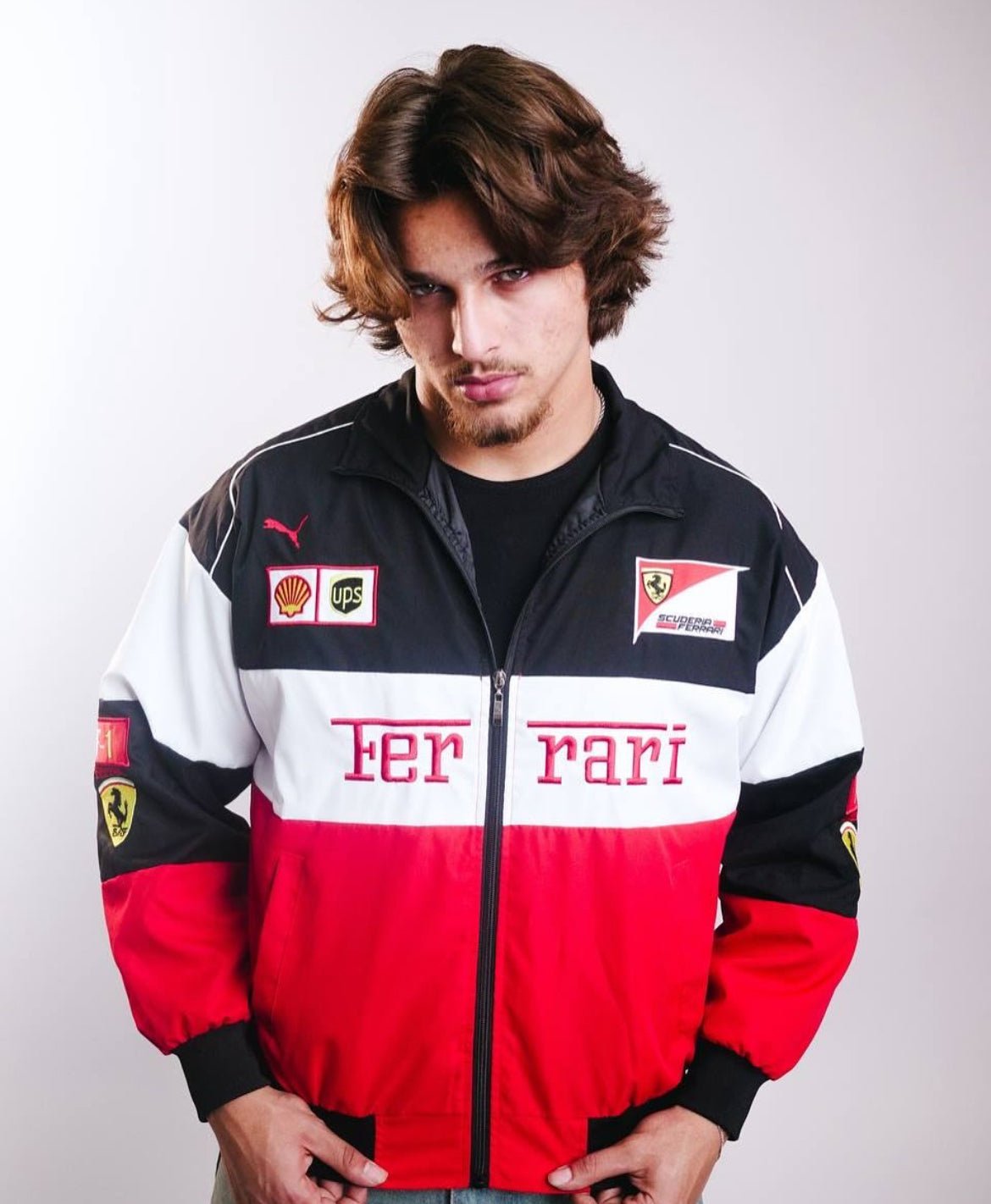 TRI COLOUR FERRARI F1 JACKET - wildbeast