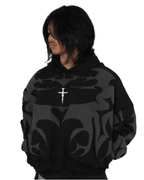 Tribal Shadow Depth Hoodie - wildbeast