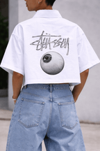 White Eyeball Shirt - XOVRA.IN